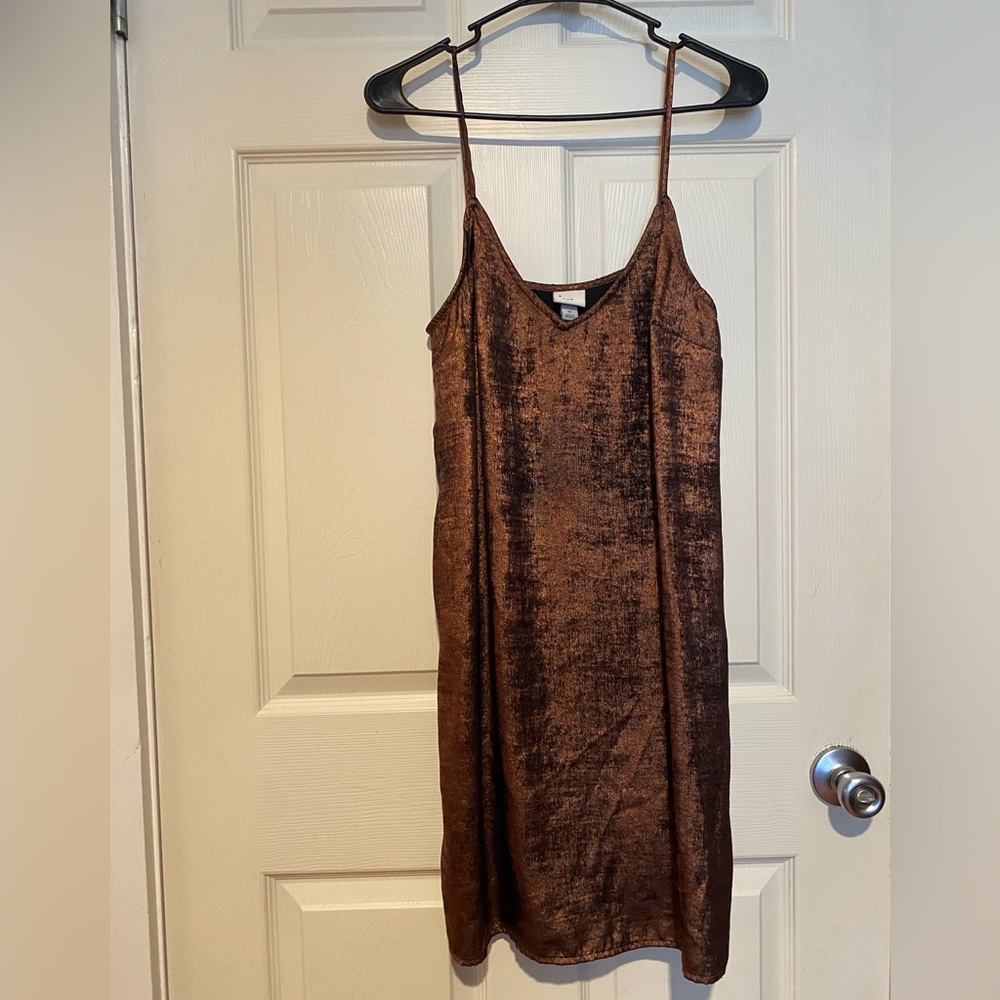 a new day Shimmering Brown Strapless Dress